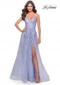 Picture of: Tulle Prom Dress with Lace Detail in Light Periwinkle, Style: 31503, Main Picture