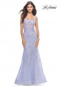Picture of: Beautiful Mermaid Gown with Sequin Lace Details in Light Periwinkle, Style: 31581, Main Picture