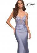 Picture of: Prom Dress with Beautiful Lace Bodice and Jersey Skirt in Purple, Style: 30466, Detail Picture 12