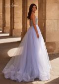 Picture of: Stunning A-line Tulle Prom Dress with Rhinestone Bodice in Light Periwinkle, Style 32633, Back Picture