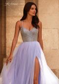 Picture of: Stunning A-line Tulle Prom Dress with Rhinestone Bodice in Light Periwinkle, Style 32633, Detail Picture 1