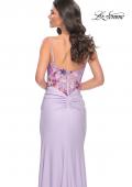 Picture of: Jersey Dress with Illusion Sequin Lace Bustier Top in Purple, Style: 32419, Detail Picture 2