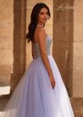 Picture of: Stunning A-line Tulle Prom Dress with Rhinestone Bodice in Light Periwinkle, Style 32633, Detail Picture 2