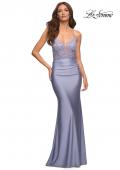 Picture of: Prom Dress with Beautiful Lace Bodice and Jersey Skirt in Purple, Style: 30466, Detail Picture 3
