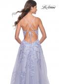 Picture of: Gorgeous Pastel Sequin Beaded Floral A-Line Tulle Dress in Light Periwinkle, Style: 32349, Detail Picture 3