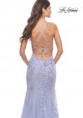 Picture of: Beautiful Mermaid Gown with Sequin Lace Details in Light Periwinkle, Style: 31581, Detail Picture 4