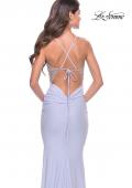 Picture of: Stunning Rhinestone Encrusted Bodice with Jersey Skirt in Light Periwinkle, Style: 31591, Detail Picture 4