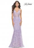 Picture of: Mermaid Dress with Stunning Sequin Lace Details in Light Periwinkle, Style: 31596, Detail Picture 4