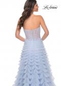 Picture of: A-Line Ruffle Tulle Prom Dress with Sweetheart Top in Purple, Style: 32447, Detail Picture 4