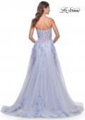 Picture of: Sweetheart Strapless Gown with Beautiful Lace Applique in Light Periwinkle, Style: 32082, Detail Picture 5