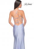 Picture of: Jersey Dress with Square Neckline and Ruching in Light Periwinkle, Style: 31129, Detail Picture 6