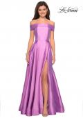 Picture of: Long Off The Shoulder Gown with Pockets in Light Purple, Style: 27005, Detail Picture 1
