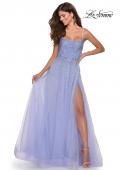 Picture of: A-line Tulle Dress with Beaded Bodice and Pockets in Lilac Mist, Style: 28583, Main Picture