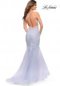 Picture of: Mermaid Tulle and Lace Jeweled Prom Dress in Lilac Mist, Style: 30584, Detail Picture 13