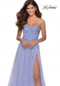 Picture of: A-line Tulle Dress with Beaded Bodice and Pockets in Lilac Mist, Style: 28583, Detail Picture 4