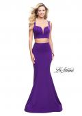 Picture of: Two Piece Jersey Prom Dress with Strappy Back in Majestic Purple, Style: 25553, Detail Picture 2