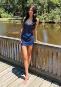 Picture of: Rhinestone Lace Short Dress with Bustier Top in Marine Blue, Style: 32631, Detail Picture 3