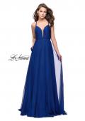Picture of: A-line Prom Dress with Ruched Bodice and Pockets in Marine Blue, Style: 26190, Main Picture