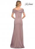 Picture of: Simply Chic Off the Shoulder Jersey Gown in Mauve, Detail Picture 8
