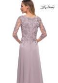 Picture of: Jersey Gown with Boat Neckline and Lace Detailing, Style: 29251, Detail Picture 14