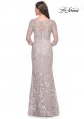 Picture of: Embroidered Lace Fitted Gown for Mother of the Bride in Mauve, Style: 31804, Back Picture