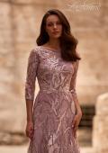 Picture of: Sequin Lace Long Dress with Sheer Sleeves, Style: 29233, Detail Picture 1