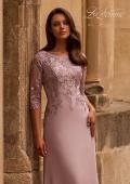 Picture of: Jersey Gown with Boat Neckline and Lace Detailing, Style: 29251, Detail Picture 1