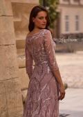 Picture of: Sequin Lace Long Dress with Sheer Sleeves, Style: 29233, Detail Picture 2