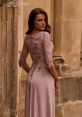 Picture of: Jersey Gown with Boat Neckline and Lace Detailing, Style: 29251, Detail Picture 2