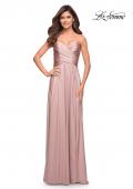 Picture of: Simple Strapless Jersey Dress with High Slit in Mauve, Style: 30700, Detail Picture 15