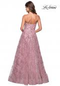 Picture of: Strapless A Line sequin Prom Gown with Pockets in Mauve, Style: 27237, Back Picture