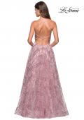 Picture of: High Neckline sequin A Line Prom Dress in Mauve, Style: 27451, Back Picture