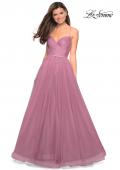 Picture of: Simple Tulle Prom Dress with Sweetheart Neckline in Mauve, Style: 27535, Detail Picture 2