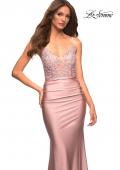 Picture of: Prom Dress with Beautiful Lace Bodice and Jersey Skirt in Pink, Style: 30466, Detail Picture 5