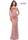 Picture of: Chic Strapless Liquid Jersey Gown with Ruching in Mauve, Style: 31189, Detail Picture 5