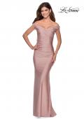 Picture of: Off the Shoulder Prom Dress with Sweetheart Neckline in Mauve, Style: 28450, Detail Picture 6