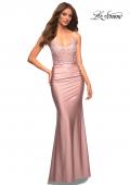 Picture of: Prom Dress with Beautiful Lace Bodice and Jersey Skirt in Pink, Style: 30466, Detail Picture 7