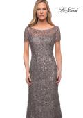 Picture of: Beaded Long Dress with Illusion Top and Sleeves, Style: 29910, Detail Picture 5
