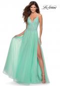 Picture of: Tulle Dress with Cascading Rhinestone Detail n Mint, Style: 28636, Main Picture