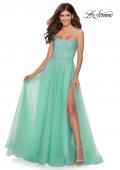 Picture of: A-line Tulle Dress with Beaded Bodice and Pockets in Mint, Style: 28583, Detail Picture 3