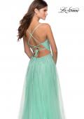 Picture of: Tulle Dress with Cascading Rhinestone Detail in Mint, Style: 28636, Detail Picture 4