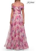 Picture of: Off-the-Shoulder Floral Chiffon A-Line Gown in Multi, Style: 33710, Main Picture
