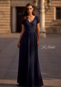 ワンピース Lace Trimmed Jersey Long Dress Mother of the Bride Dress Style #29772 | La Femme