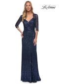 Picture of: Sequin Evening Gown with Knot Detail on Front, Style: 27930, Detail Picture 8