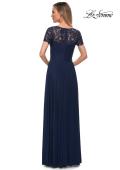 Picture of: Jersey Long Evening Dress with Short Lace Sleeves, Style: 29772, Detail Picture 10