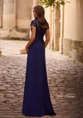 Picture of: Jersey Dress with Ruching and Floral Neckline, Style: 28029, Back Picture