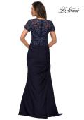 Picture of: Satin Evening Dress with Lace and Scoop Neckline, Style: 27989, Detail Picture 5