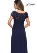 Picture of: Jersey Dress with Ruching and Floral Neckline, Style: 28029, Detail Picture 6
