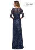 Picture of: Sequin Evening Gown with Knot Detail on Front, Style: 27930, Detail Picture 7
