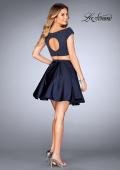Picture of: Fully Beaded Off the Shoulder Two Piece Dress in Navy, Style: 25120, Detail Picture 2